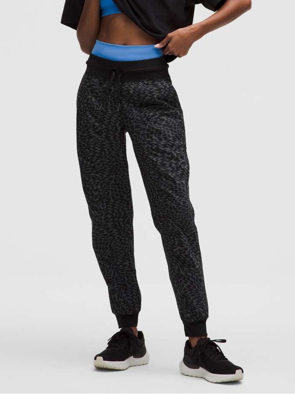 Lululemon Dance Studio Mid-Rise Jogger Leopard Warp Black Multi Size 2